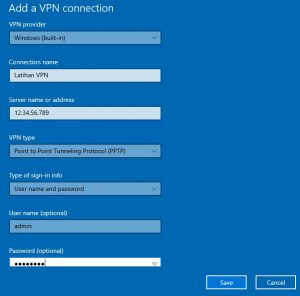 add vpn connection 3