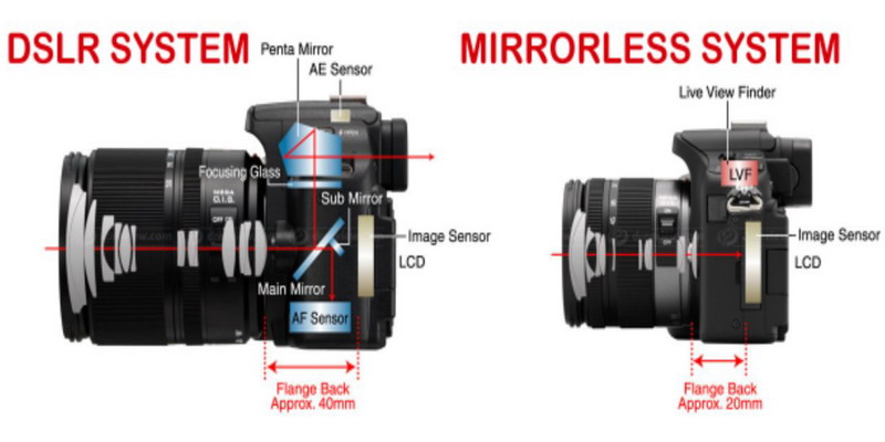 sensor kamera DSLR dan mirrorless