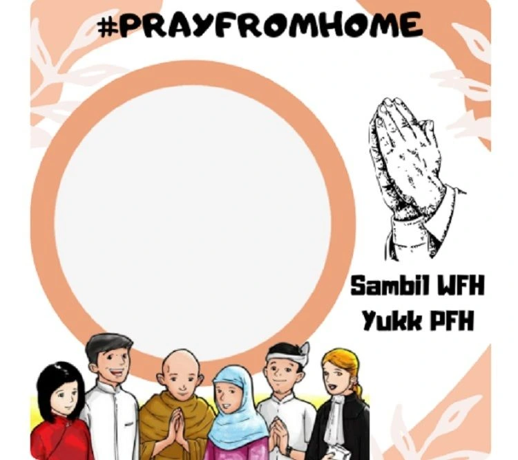 Twibbon Pray from Home