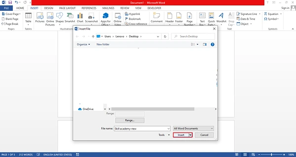 Menggabungkan 2 file di Microsoft Word