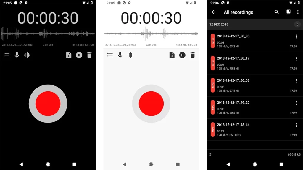 Perekam Audio Saham Android